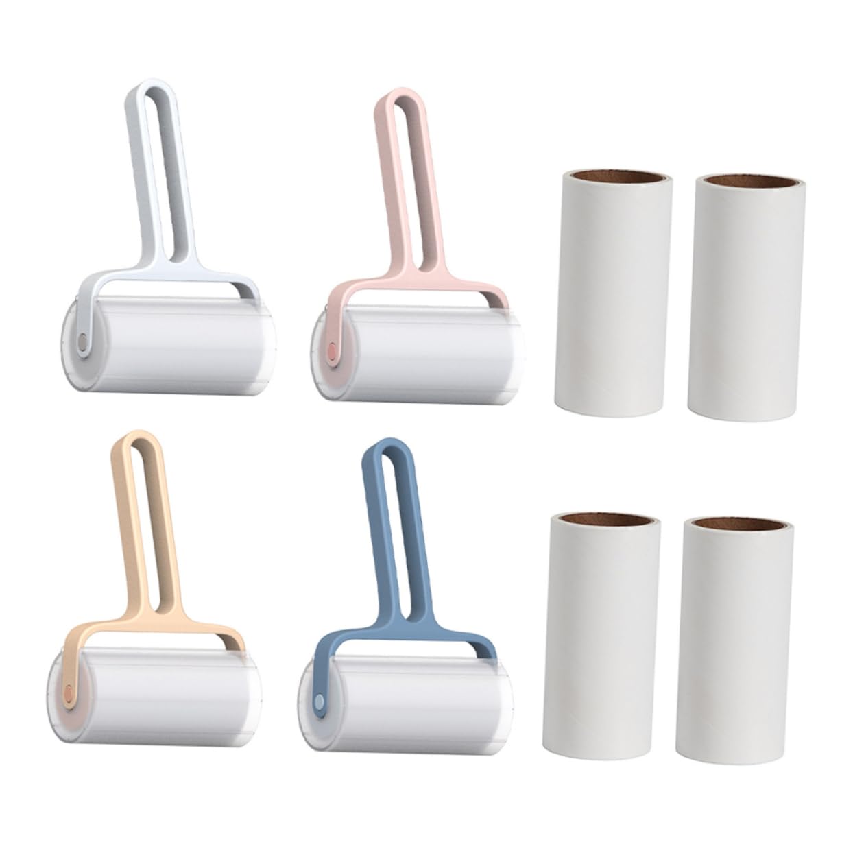 COLLBATH Rullo Adesivo Togli Peli per Animali Domestici Copertura | Ricarica Sostituibile, Set da 1, Pp e Adesivo, Effetto Viscoso Forte, Facile da Rimuovere Colore Casuale