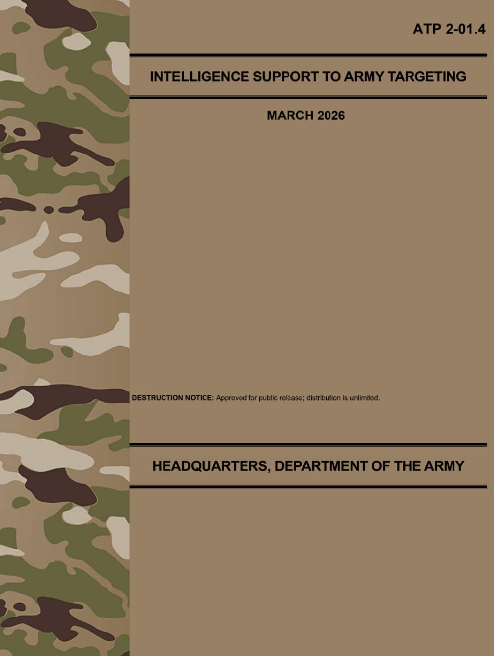 ATP 2-01.4 Intelligence Support to Army Targeting - Mar. 2026