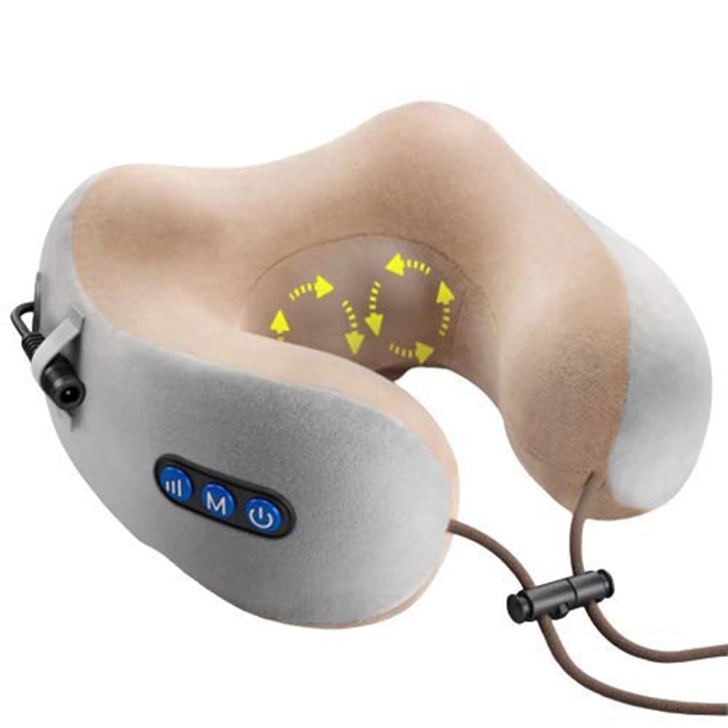 ARG AROGYA Corded Electric Travel Neck Massager Shiatsu & Vibrating Pain Relief U-Shaped Memory Foam Kneading Velvet Massager Relaxer with 2 Kneading Modes, Multicolour (B08FJD8H7X) Amazon Price History, Amazon Price Tracker