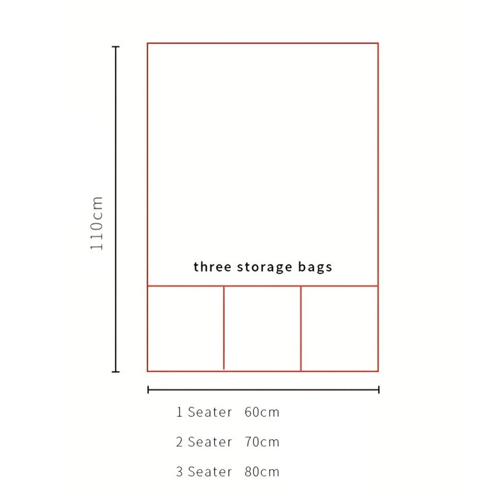 Organisateur d'accoudoir de canapé Panier for Fauteuil, Sac de Rangement for Fauteuil(Gray 1,80 * 110cm)