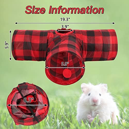 Rypet Guinea Pig Tunnels & Tubes Collapsible 3 Way Small Animals Hideaway Activity Tunnel Toys For Guinea Pig Chinchilla Ferret Hamster #TOP1