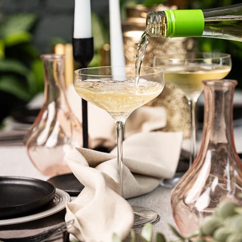 Foto von Stölzle Lausitz Champagnerschale SWING 6er-Set 300ml – Elegante Champagner Gläser ideal auch für Sekt & Cocktails – Hochwertige Coupette Kristallgläser – Spülmaschinen- & Stoßfest, Made in Germany