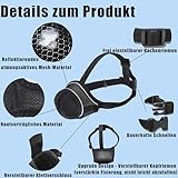 Maulkorb für Hunde, Nylon-Maulkorb Für Hunde Verstellbares Gurtband Geeignet für Maulkörbe von mittleren und großen Hunden Verhinderung von Bellen, Beißen und Kauen (XS)
