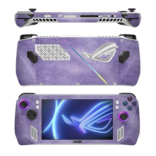 Image of MightySkins Glossy Glitter Skin Compatible with Asus ROG Ally - Purple Airbrush | Protective, Durable High-Gloss Glitter Finish | Easy to Apply