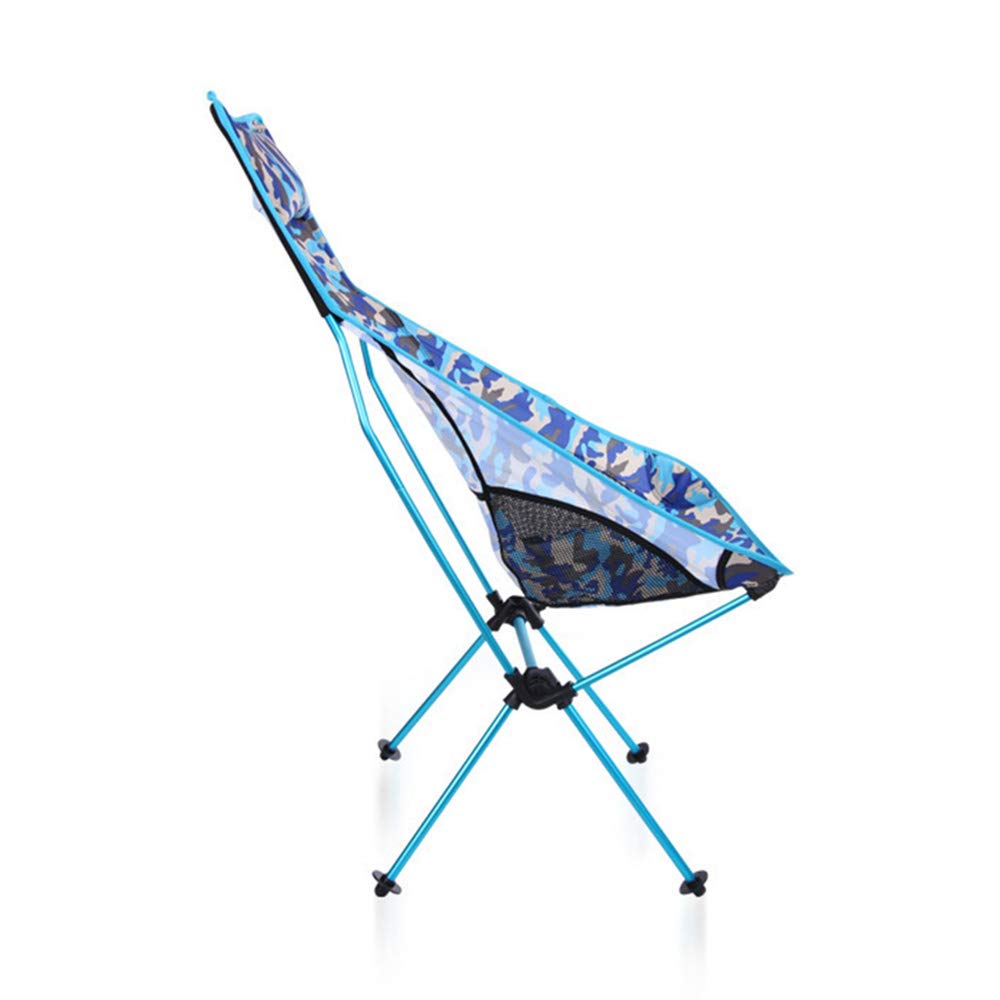 Sillas Plegables portátiles, Silla de Playa Plegable de Camuflaje de aleación de Aluminio, Silla de Ocio para Acampar en la montaña multifunción, Silla Plegable Larga para Relajarse