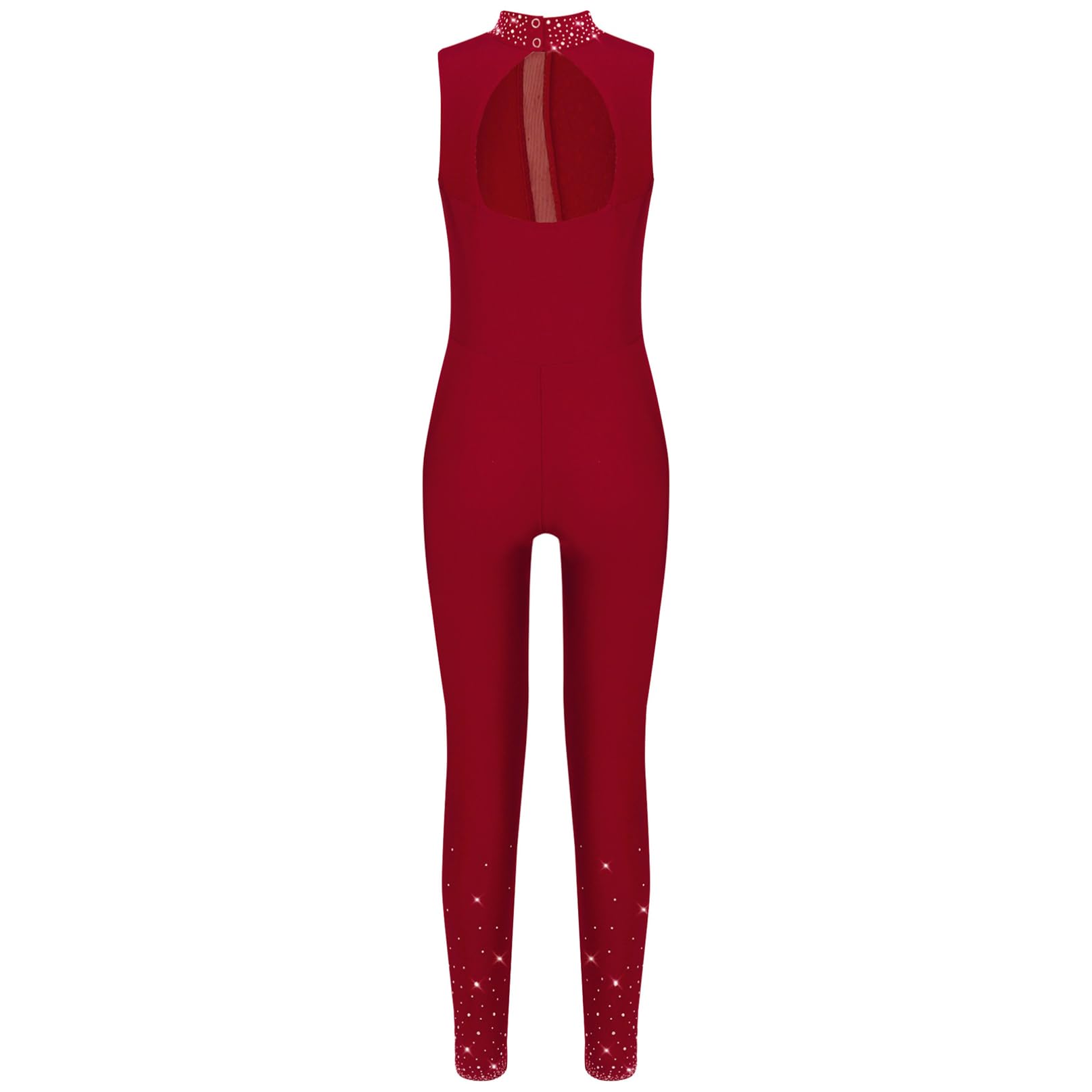 iiniim Tuta Intera da Ginnastica Artistica Bambina Body Danza Classica Ginnastica Artistica Body da Pattinaggio Artistico con Strass