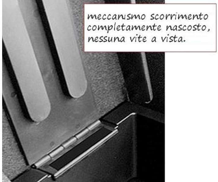 Bracciolo compatibile per Smart 453 ForTwo e ForFour TESSUTO NERO e CUCITURE BIANCHE regolabile in lunghezza