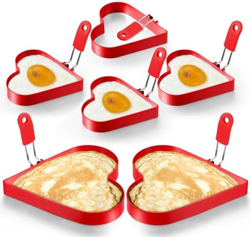 Moule à œufs Et Pancakes En Acier Inoxydable - Lot De 2 Cercles - Outil De Cuisine Pour œufs Parfaits Ronds