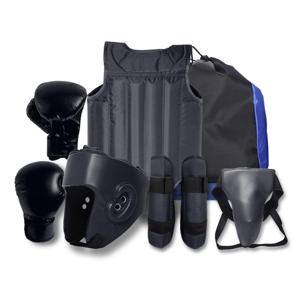 Set completo di attrezzi protettivi per boxe e arti marziali per sparring e allenamento