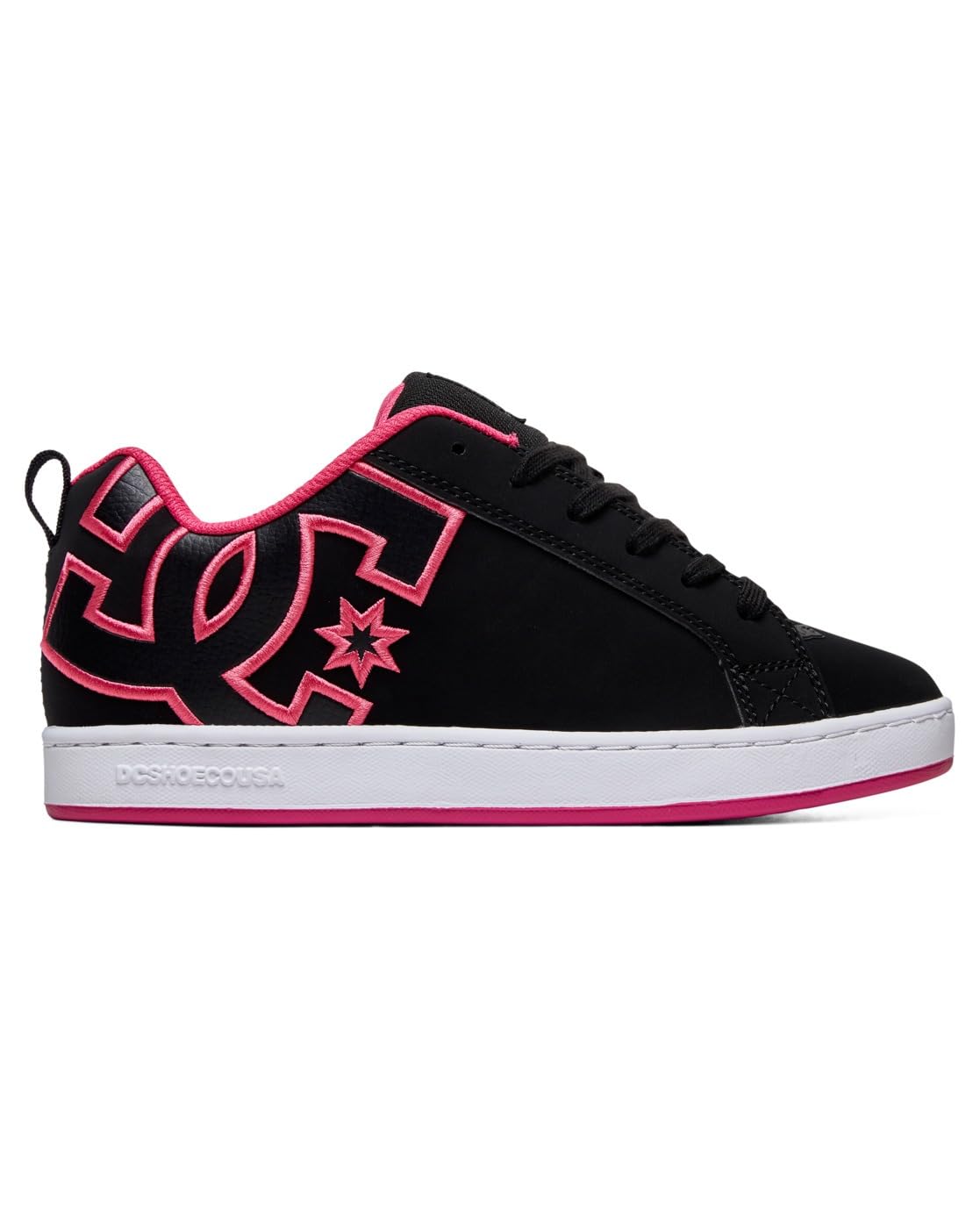 Dc Shoes Women Court Graffik WM Black/Pink Stencil 8 UK 42 EU