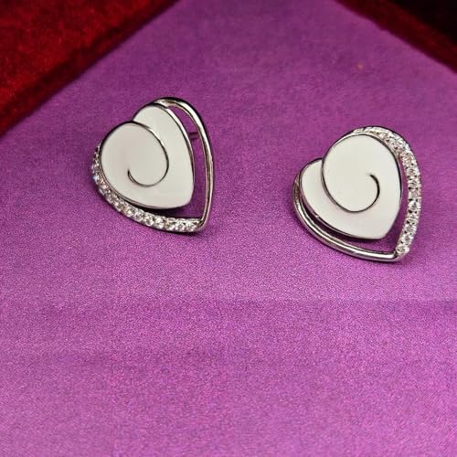 Image of PARASMONI silver stud earrings for women