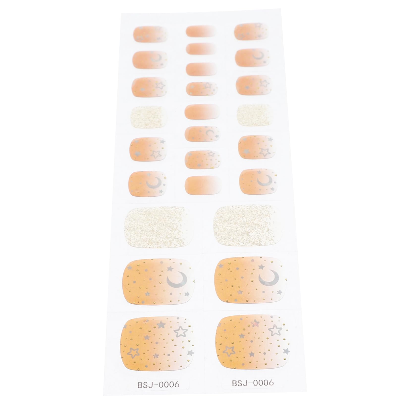 Ipetboom 4sets Per Unghie Gel Semi Indurito Adesivi Per Nail Art Facili Applicare e Rimuovere Decorativo Per Unghie Design Adesivi Autoadesivi Per e Ragazze