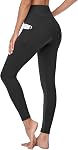 Gayhay Leggings with Pockets for Women - High Waisted Tummy Control Soft Compression Yoga Pants for Workout Running Gym