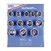 OTC 9852 6 and 8-Point Wheel Bearing Locknut Socket Set with Tool Board