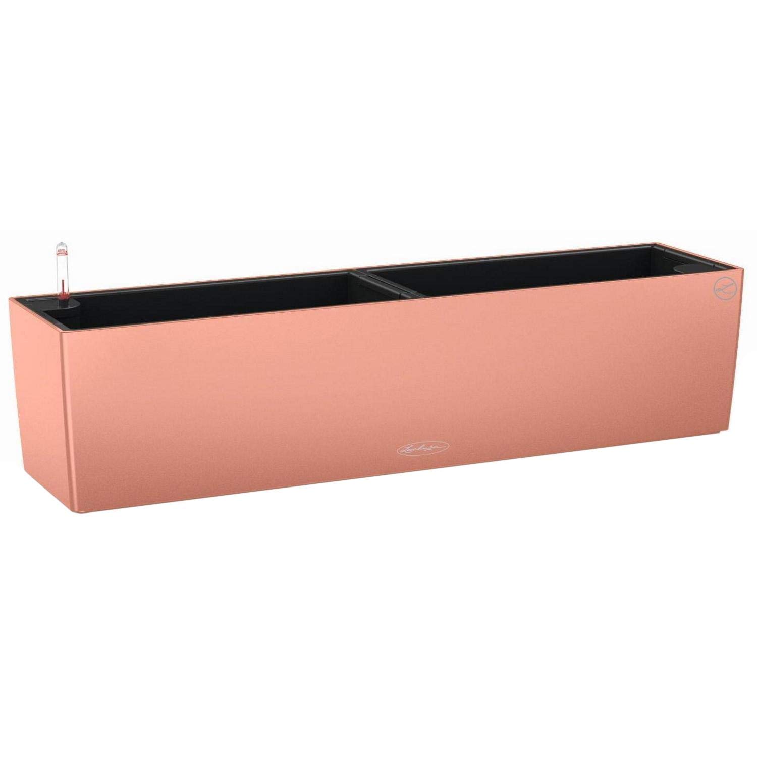Lechuza BALCONERA Color 80 Self Watering Planter Plastic Indoor/Outdoor Flower Plant Pot Table and Window Box with Drainage Hole H19 L80 W19 cm Coral Red โ image 1
