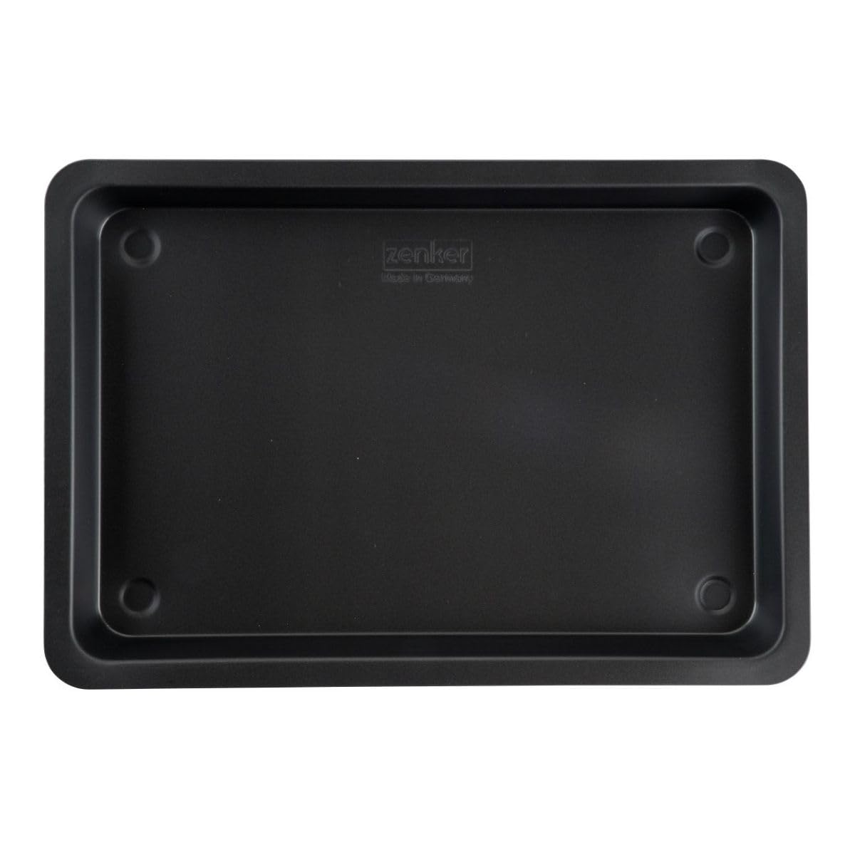 Zenker 62290 Plaque de four avec pochoir pour gâteau terrain de foot, moule à gâteau terrain de football avec pochoir, Acier, 42 x 29 cm