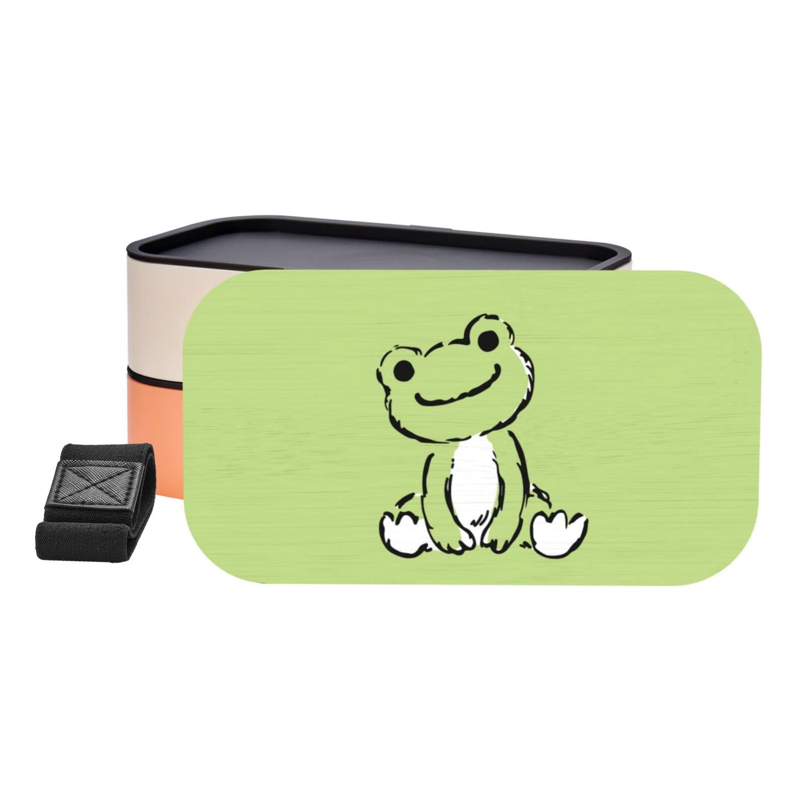 Amazon | カエル 弁当箱 ランチボックス 二段 ふわっと盛れる
