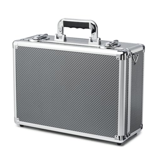 Pogianhae Lockable Trading Sports Card Case Storage Box Holder Organizer