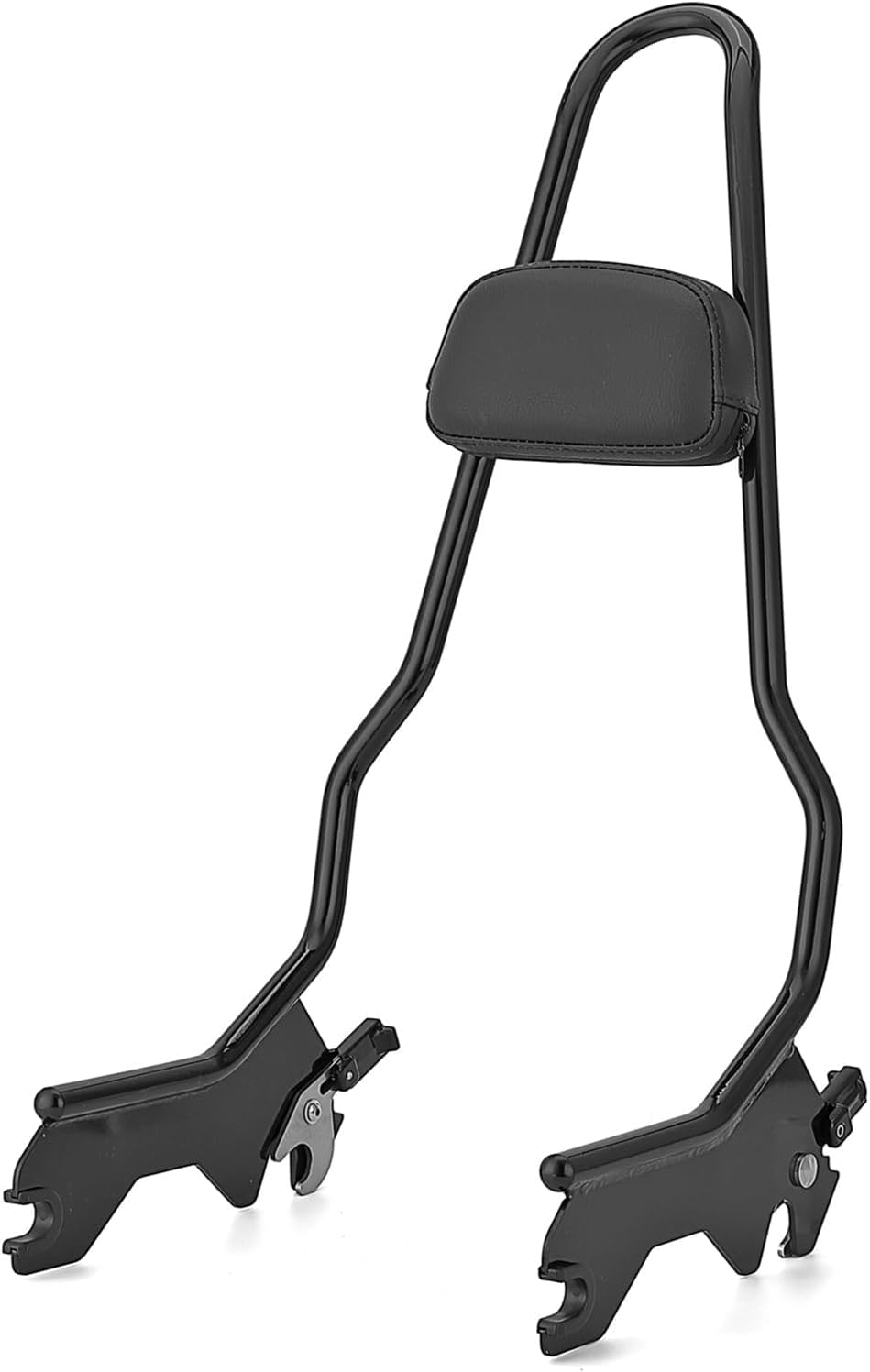 Mofun Tall Gloss Black Detach Passenger Backrest Sissy Bar with Pad Compatible with Harley Softail Deluxe Heritage Classic Street Bob 2018-2025 etc