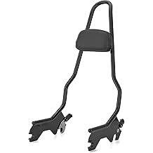 Mofun Tall Gloss Black Detach Passenger Backrest Sissy Bar with Pad Compatible with Harley Softail Deluxe Heritage Classic Street Bob 2018-2025 etc