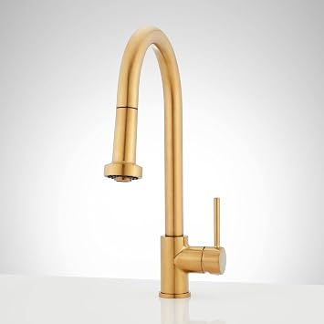 Signature Hardware 465185 Ridgeway 1.75 GPM Single Handle Pull-Down Kitchen Faucet
