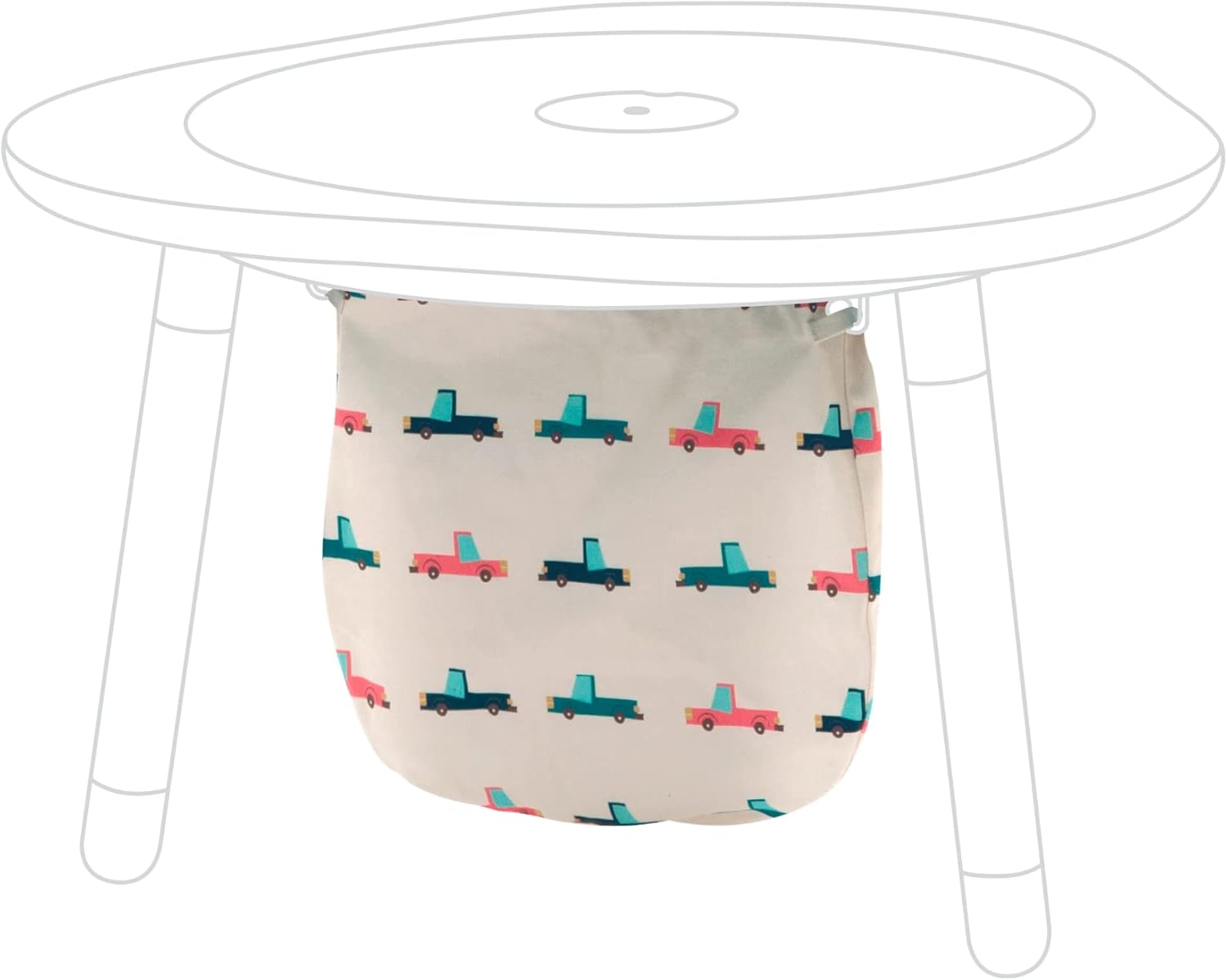 Stokke MuTable Cotton Bag, Cars - Toy Storage Bag for Small to Medium-Sized Toys - Made of Soft Cotton - Lightweight, Easy to Carry