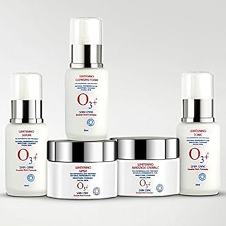 O3+ Skin Care Facial Kit (Cleansing Foam+Cream+Mask+Serum+Tonic) with Free Ayur Soap by O3+