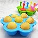 WARMWIND Silicone Pop Mold, Silicone Ice Popsicle, Non-Stick Ice Pop Maker, Baby Food Storage, Food Grade Baby Food Freezer Trays, 14 Plastic Sticks, Blue and Green(Set of 2)