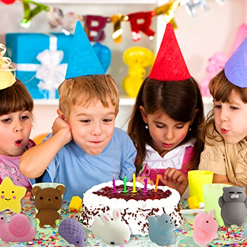 image for KINGYAO 80pcs Mochi Squishy Toys, Mini Kawaii Squishy Fidget Toys Bund