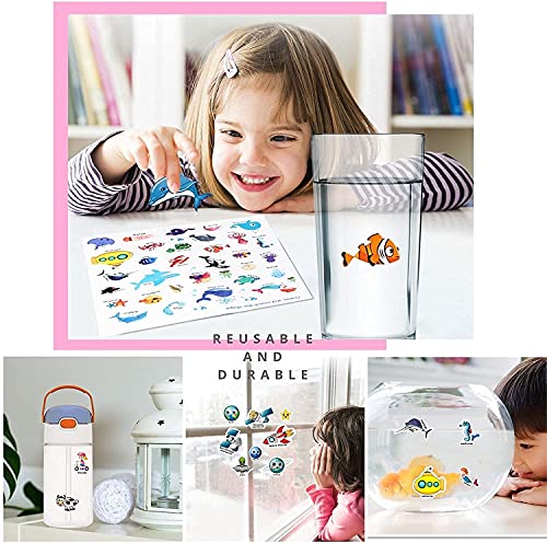 Image of Chocozone 32 Reusable PVC Stickers Book Waterproof Stickers Toys for 2 Years Old Boys & Girls Learning Preschool Educational Book for Kids (Animals)