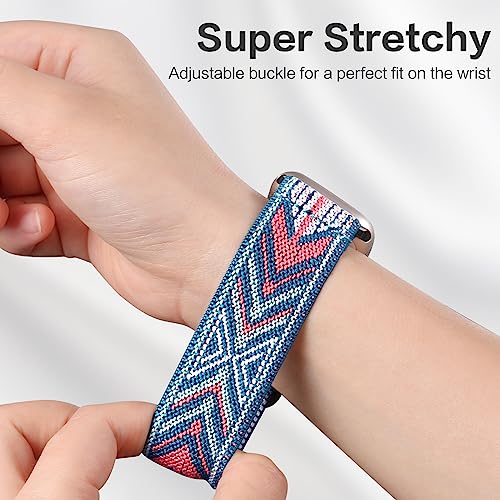 DaQin-10-Pack-Stretchy-Solo-Loop-Compatible-with-Apple-Watch-Band-38mm-40mm-41mm-42mm-44mm-45mm-49mm-Women-Men-Soft-Nylon-Adjustable-Elastic-Braided-Straps-for-iWatch-SE-Series-987654321UltraUltra-2 51bCLrILiSL