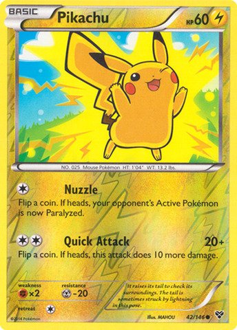 Pokemon - Pikachu (42/146) - XY - Reverse Holo