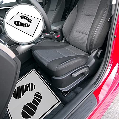 Alfombrillas de papel para coche con alta capacidad de absorción contra barro pack de 50 4