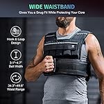 ZELUS 45lb Weighted Vest with Iron Weights for Exercise, Adjustable Weight Vest for Men, Workout Vest for Home Workouts Cardio Strength Training Weight Loss - Image 5