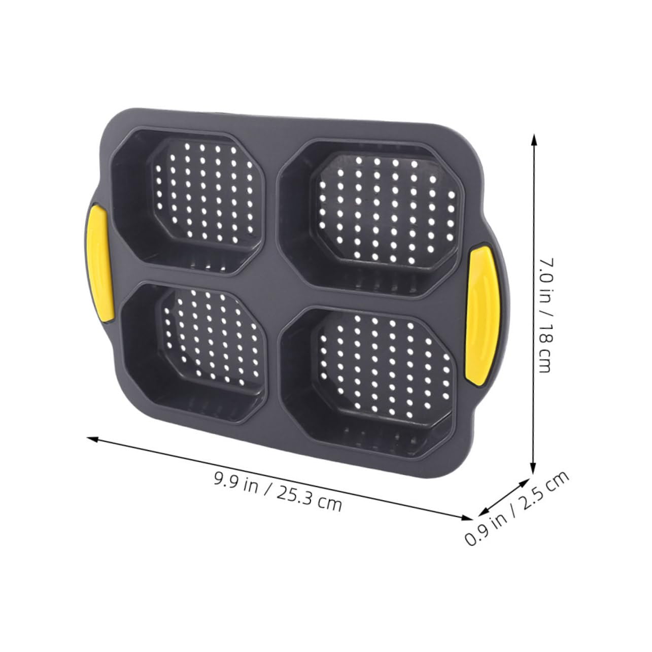 Alipis Non-Stick Silicone Bread Pan for Hamburger Buns High Temperature Baking for Muffin Cakes Cavity Silicone Baking Tray for Versatile Pastries