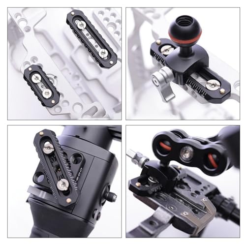Image of Durability Aluminum Alloy Construction Camera Plate with 1 /4Inch Fixing Screws for Video Accessories for Photography Photography Equipment