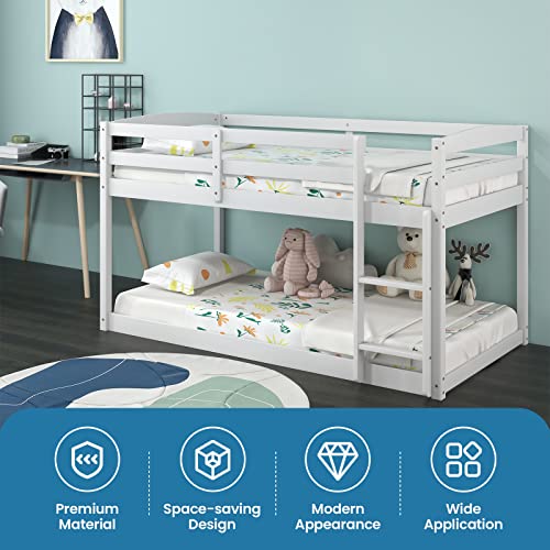 KOMFOTT Solid Wood Low Bunk Bed