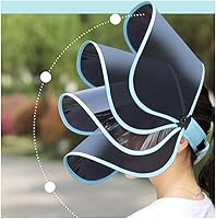 Vista 5 de WITHMOONS Protector solar con protección UV, visera de protección solar, protector facial, protector facial completo