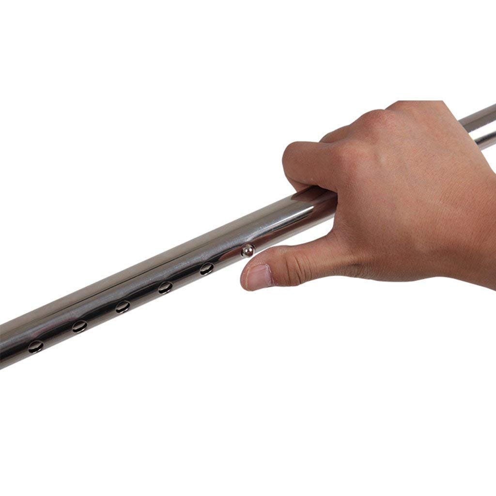 składany chodzik,Laska, Praktyczna wysuwana laska Stop aluminium Laski Kule Płoza Lekka srebrna 74-90 cm, Starszy alpinista,