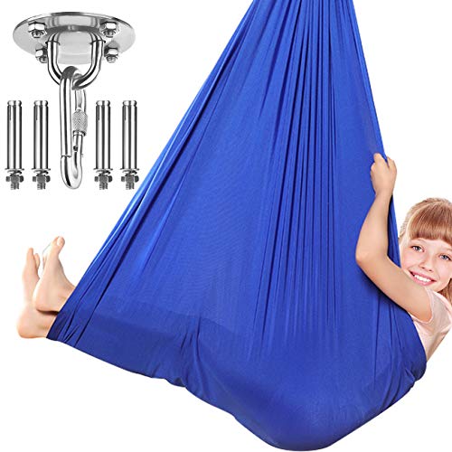 Dadoudou (Blue) - Sensory Swing Indoor, Swing Hammock Chair ...