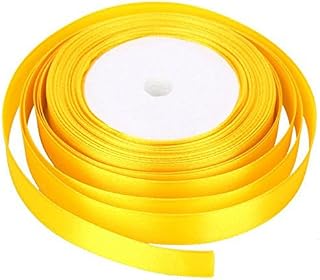 GCS LONDON YELLOW SATIN RIBBON 10MM X 25 METERS