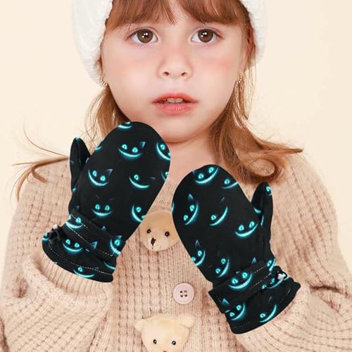 Image of Plaaee Early 1990s Pattern Kids Glove Warm Mitten Winter Favor for Toddler Boys and Girls Children Cold Weather Gloves