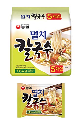 韓国うどん 煮干し カルグクス ミョルチ カルグッス 5食入り | 韓国ラーメン ノンフライ 平麺 멸치칼국수
