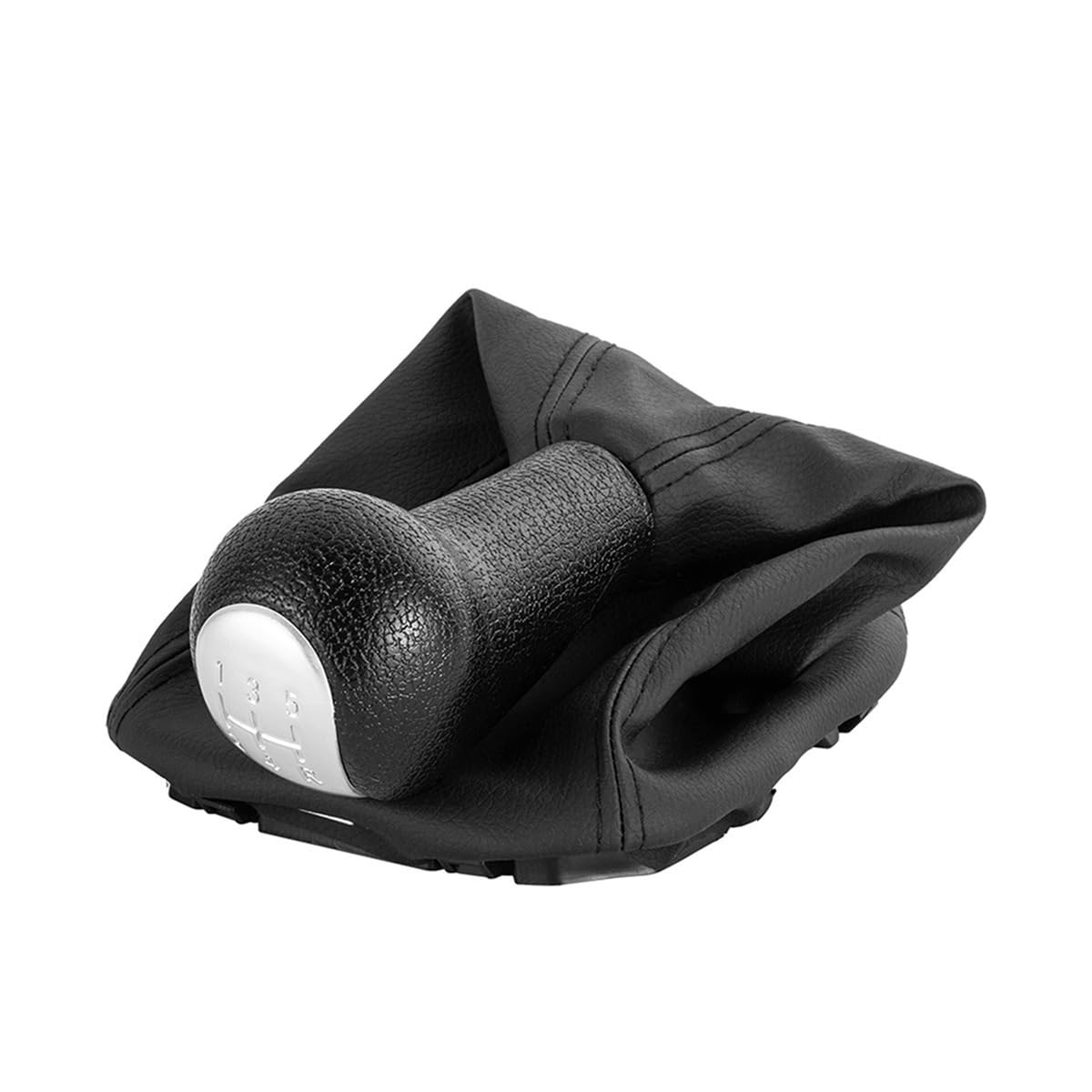 Pomello Cambio Per Spark 2011-2016 | Leva Cambio Manuale 5 Marce | In Pelle PU E Base ABS Cromato | Design Ergonomico - Foto 2