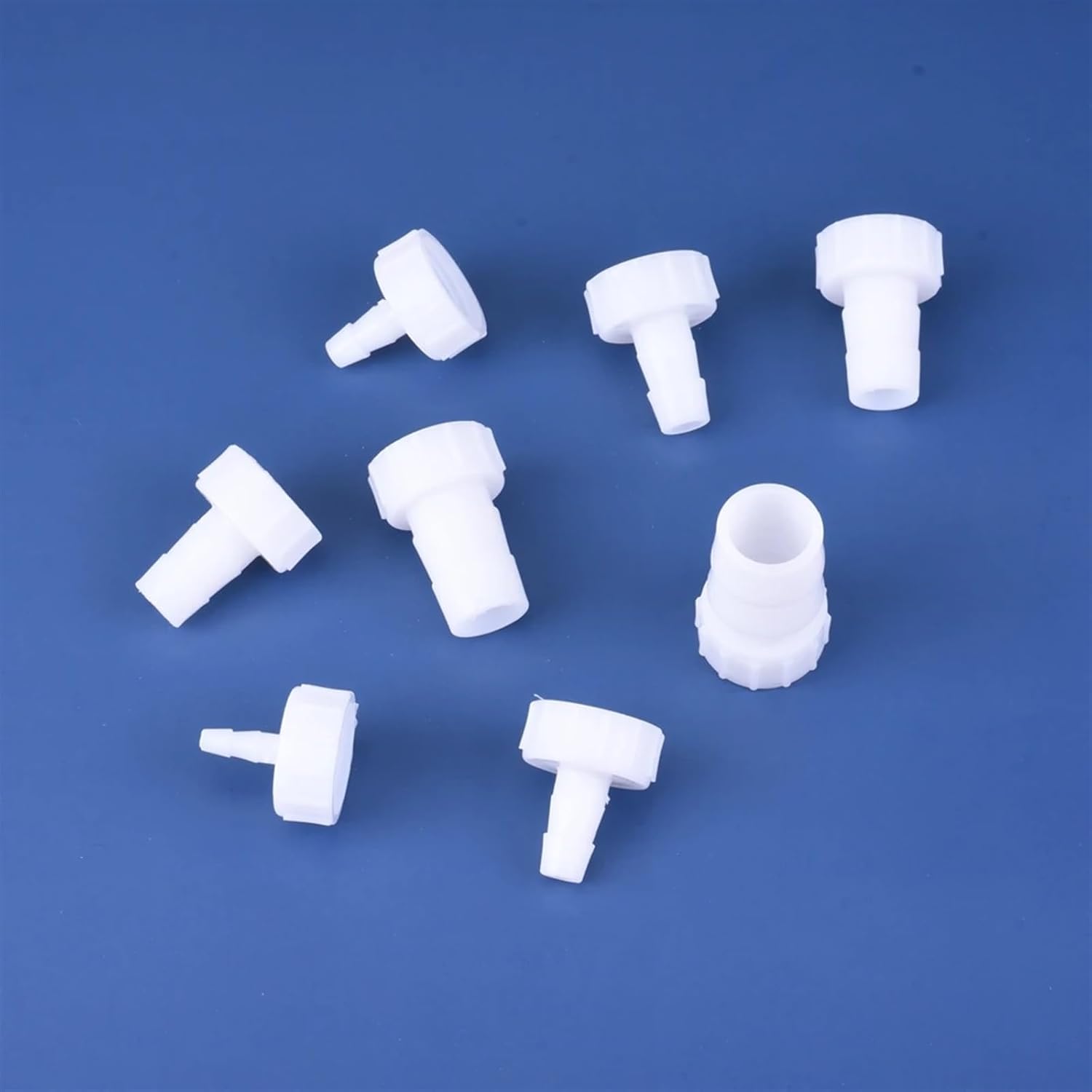 Plastic Pipe Fitting Pagoda Barb to 1/4 3/8 1/2 3/4 Female Thread Coupling Reducing Straight Fish Tank Hose Connector 1pcs(13,10 PCS)