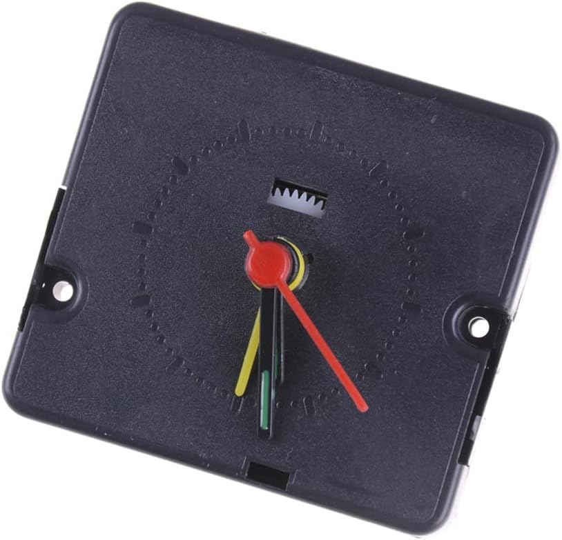 Quartz Alarm Clock Movement Mechanism DIY Replacement Part Set/Kit Black Hands Accessories