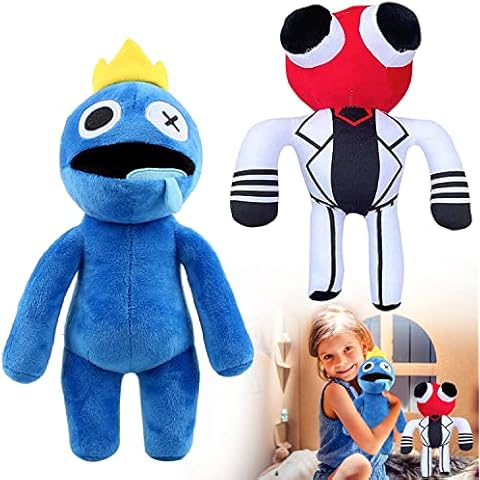 Rainbow Friends Soft Toy for Children, 2 x Rainbow Friends Plush Toy Horror Stuffed Plus Doll, Rainbow Friends Animal Plush Doll for Children and Games Fans Cover