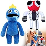 👹【Hochwertiges Material】 Rainbow Friends Plüsch Besteht Aus Hochwertigem PlüSch, Die Innenseite Ist Hochwertiger PP-Baumwolle, Flauschig Und Weich, FüHlt Sich Glatt An, Zarte PlüSchpuppen Sind Rein Handgefertigt Und Nicht Leicht Abzubrechen.