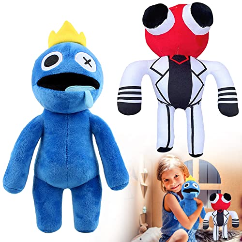 Amigos de Arcoiris Juguete de Peluche, 2 Pcs Rainbow Friends Figuras para Niños, Rainbow Friends muñeco de Peluche, Rainbow Friends Doll Toys, Horror Game Muñeco, Regalos para Niño y Aficionados Cover