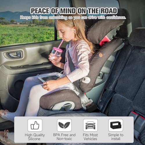 image for MORLIKE LIVING Morlike Silicone Seatbelt Secure Buckle Safety Cover Lo